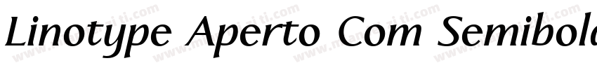 Linotype Aperto Com Semibold字体转换